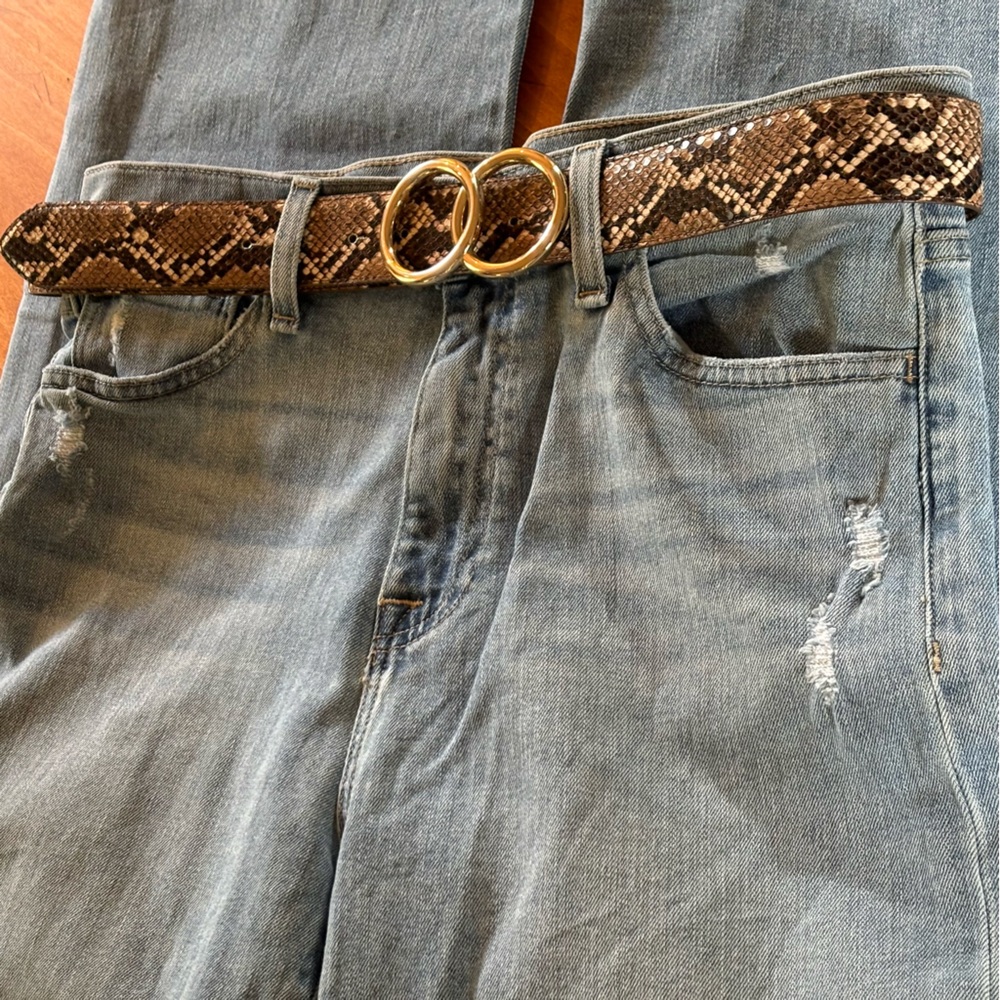 Faux Python Snakeskin Belt NWT